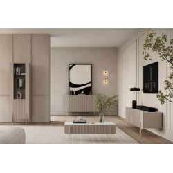 Komoda Malmi 150 cm - kaszmir / crema bianca / złote nóżki Komoda Malmi 150 cm - kaszmir / crema bianca / złote nóżki