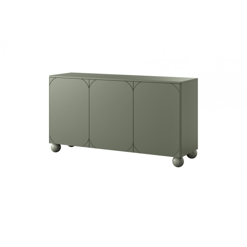 Komoda Sonatia II 150 cm - oliwka, nowoczesny design