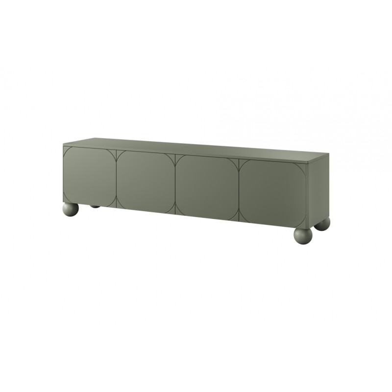Szafka RTV Sonatia II 200 cm - oliwka, nowoczesny design Szafka RTV Sonatia II 200 cm - oliwka, nowoczesny design