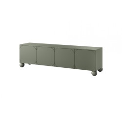 Szafka RTV Sonatia II 200 cm - oliwka, nowoczesny design