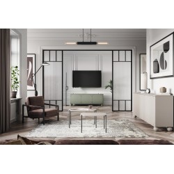 Szafka RTV Sonatia II 150 cm - oliwka, nowoczesny design Szafka RTV Sonatia II 150 cm - oliwka, nowoczesny design