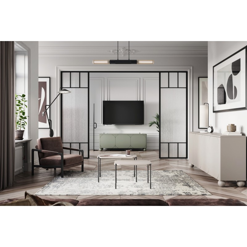 Szafka RTV Sonatia II 150 cm - oliwka, nowoczesny design Szafka RTV Sonatia II 150 cm - oliwka, nowoczesny design