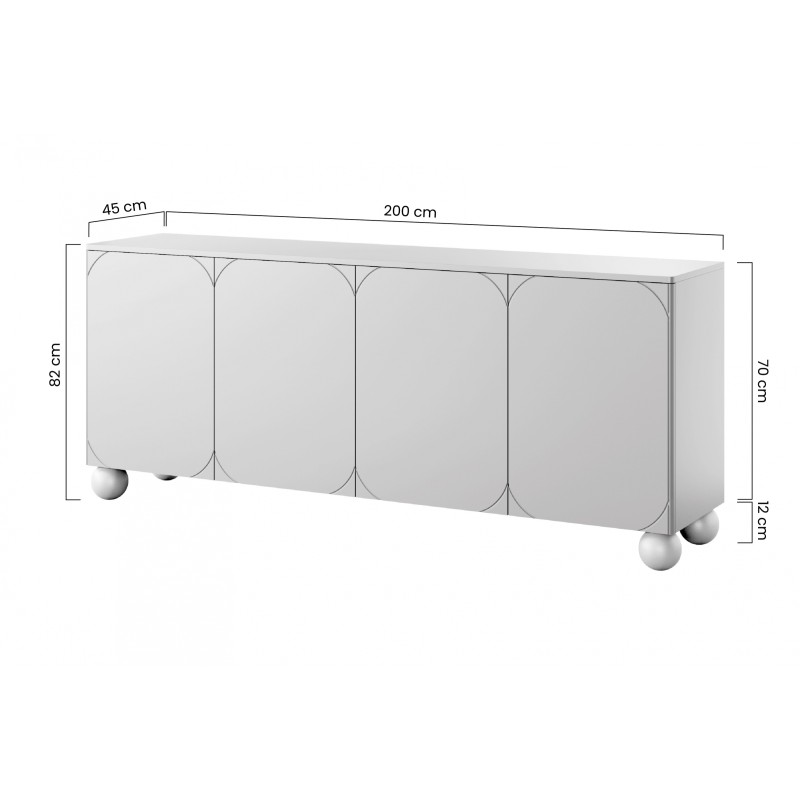 Komoda Sonatia II 200 cm - elegancja i funkcjonalność Komoda Sonatia II 200 cm - elegancja i funkcjonalność