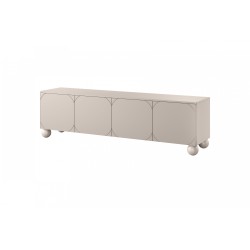 Szafka RTV Sonatia II 200 cm - kaszmir, minimalistyczny styl