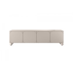 Szafka RTV Sonatia II 200 cm czterodrzwiowa z ukrytą szufladą - kaszmir