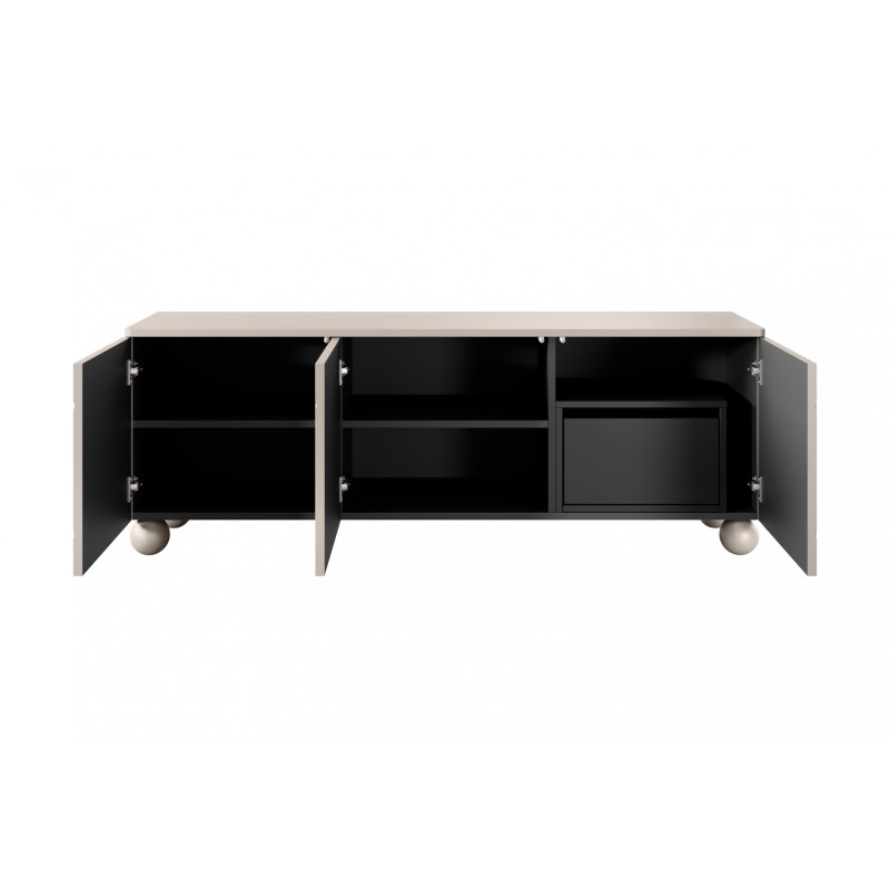 Szafka RTV Sonatia II 150 cm - kaszmir, nowoczesny design Szafka RTV Sonatia II 150 cm - kaszmir, nowoczesny design