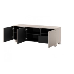 Szafka RTV Sonatia II 150 cm - kaszmir, nowoczesny design Szafka RTV Sonatia II 150 cm - kaszmir, nowoczesny design