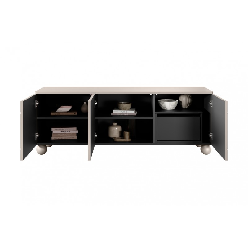 Szafka RTV Sonatia II 150 cm - kaszmir, nowoczesny design Szafka RTV Sonatia II 150 cm - kaszmir, nowoczesny design
