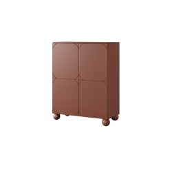 Kredens dwudrzwiowy Sonatia II 120 cm - burgund