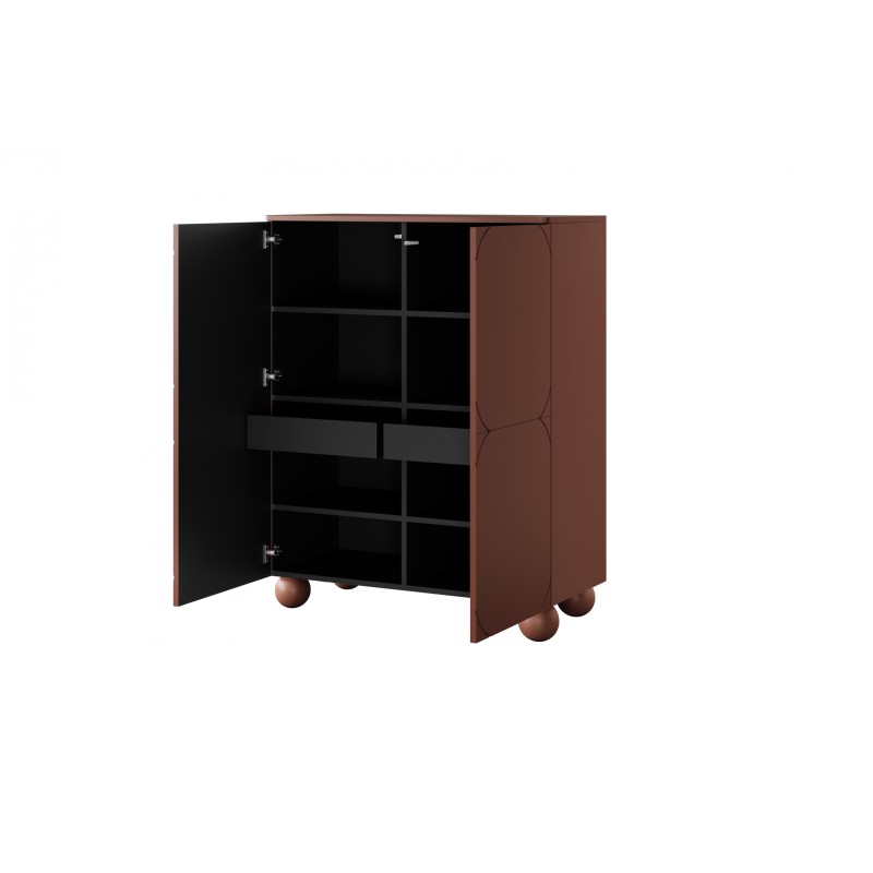 Kredens dwudrzwiowy Sonatia II 120 cm - burgund Kredens dwudrzwiowy Sonatia II 120 cm - burgund