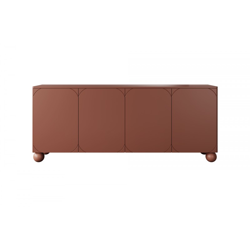 Komoda Sonatia II 200 cm czterodrzwiowa burgund Komoda Sonatia II 200 cm czterodrzwiowa burgund