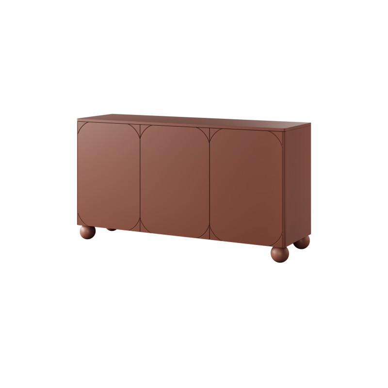 Komoda Sonatia II 150 cm - burgund, nowoczesny design
