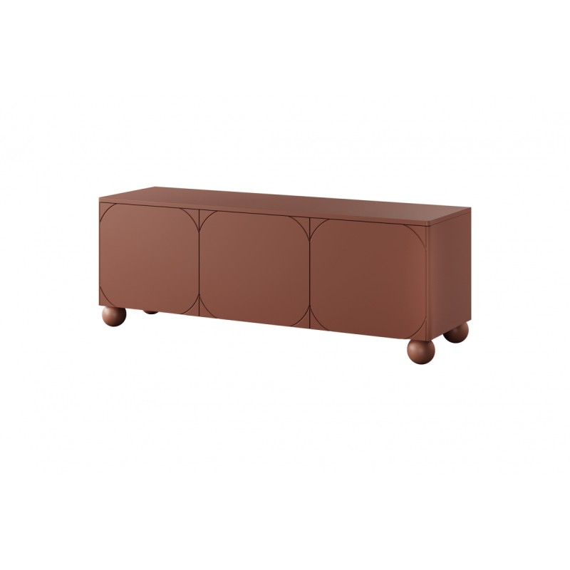 Szafka RTV Sonatia II 150 cm burgund - elegancja i Szafka RTV Sonatia II 150 cm burgund - elegancja i