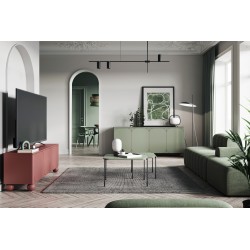 Szafka RTV Sonatia II 150 cm burgund - elegancja i Szafka RTV Sonatia II 150 cm burgund - elegancja i