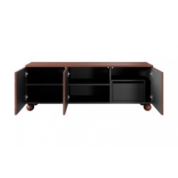 Szafka RTV Sonatia II 150 cm burgund - elegancja i Szafka RTV Sonatia II 150 cm burgund - elegancja i
