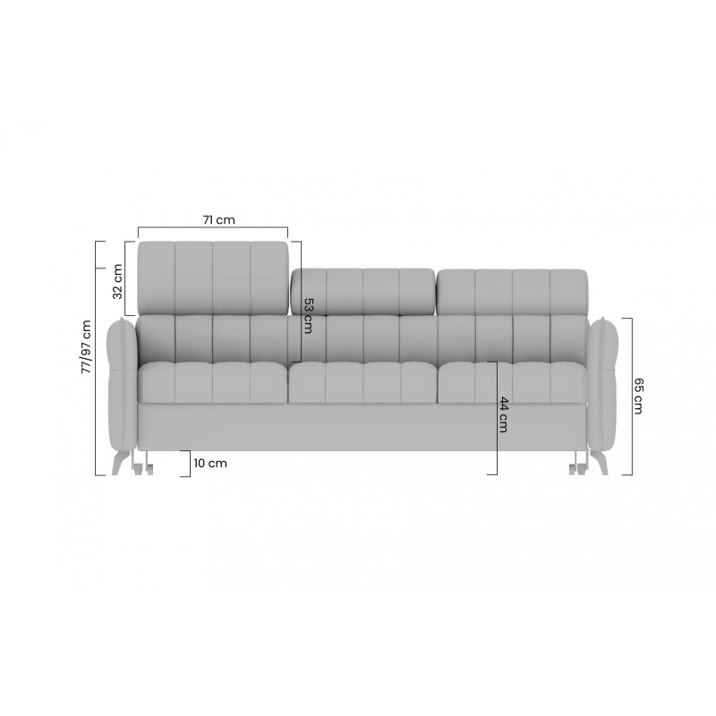 Sofa trzyosobowa z funkcją spania Elarias