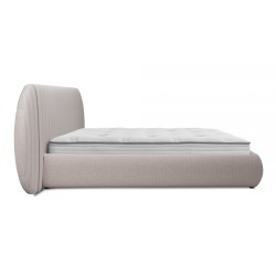 Łóżko sypialniane Galin 160x200 z pojemnikiem - beżowe Łóżko sypialniane Galin 160x200 z pojemnikiem - beżowe