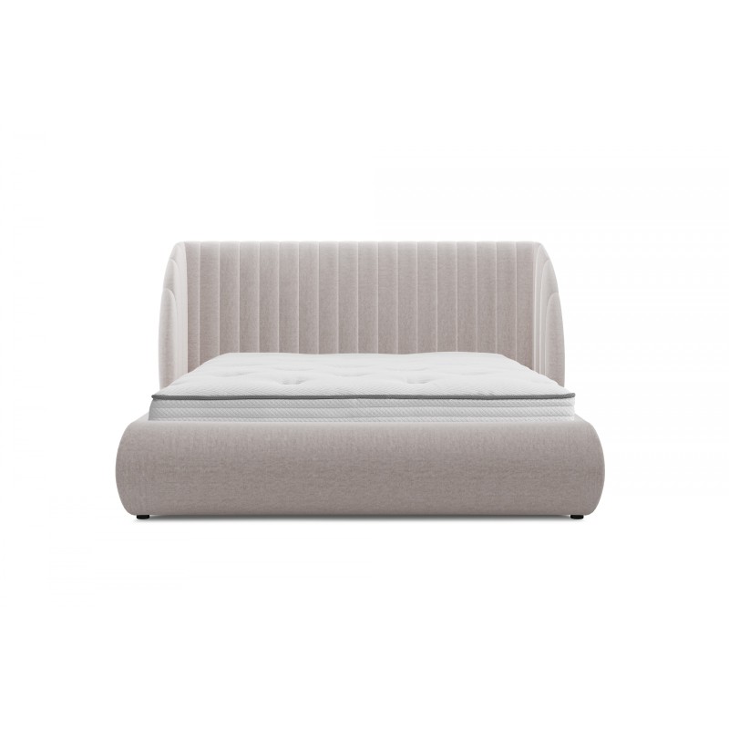 Łóżko sypialniane Galin 160x200 z pojemnikiem - beżowe Łóżko sypialniane Galin 160x200 z pojemnikiem - beżowe