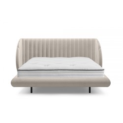 Łóżko sypialniane lewitujące Galin 180x200 - beżowy szenil Perfect Harmony 07 Łóżko sypialniane lewitujące Galin 180x200 - beżowy szenil Perfect Harmony 07