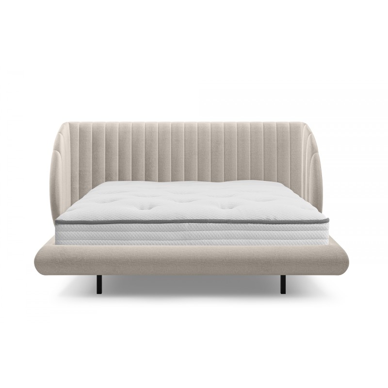 Łóżko sypialniane lewitujące Galin 180x200 - beżowy szenil Perfect Harmony 07 Łóżko sypialniane lewitujące Galin 180x200 - beżowy szenil Perfect Harmony 07