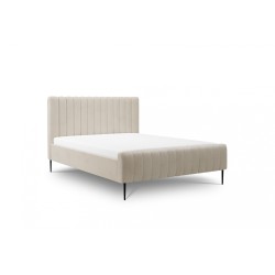 Łóżko sypialniane Nicole 160x200 - beżowy szenil