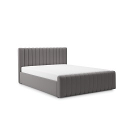 Łóżko sypialniane Nicole 160x200 - szary welur Velluto 15