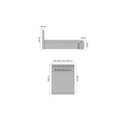 Łóżko sypialniane Nicole 160x200 z pojemnikiem - szary welur Velluto 15 Łóżko sypialniane Nicole 160x200 z pojemnikiem - szary welur Velluto 15