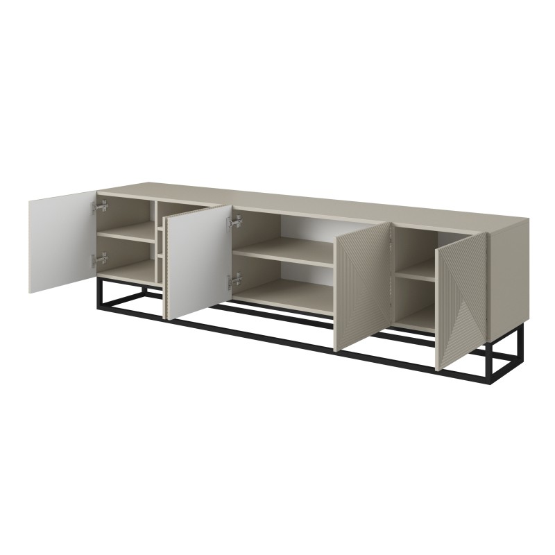 Szafka RTV Asha 200 cm - nowoczesny design kaszmir Szafka RTV Asha 200 cm - nowoczesny design kaszmir