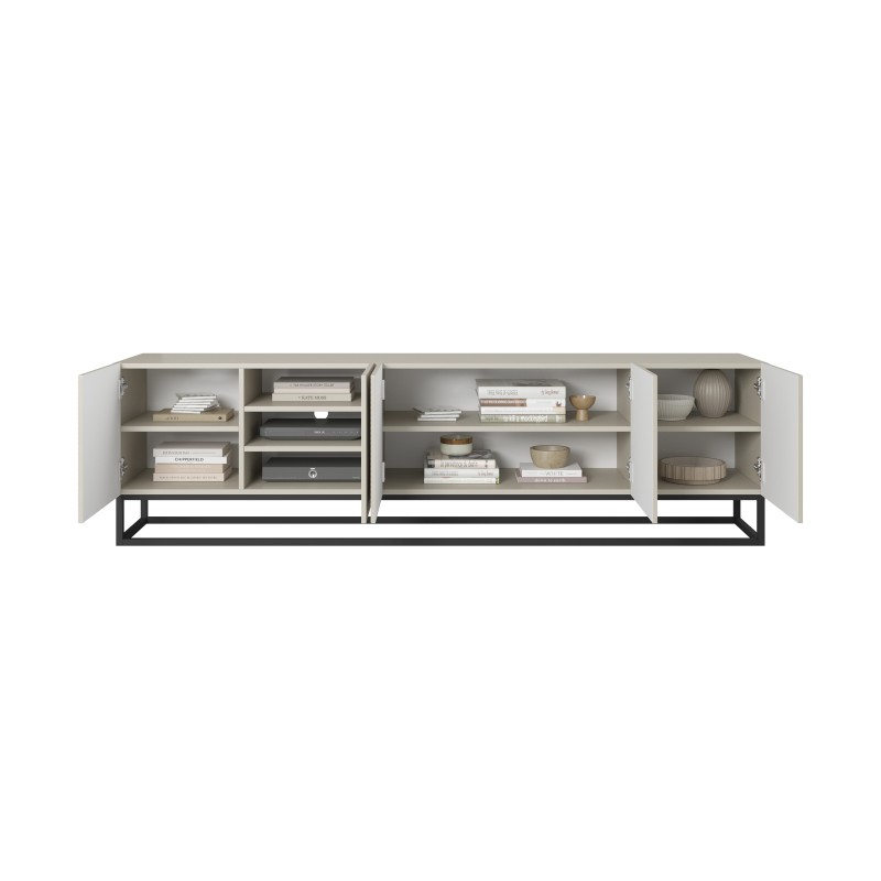 Szafka RTV Asha 200 cm - nowoczesny design kaszmir Szafka RTV Asha 200 cm - nowoczesny design kaszmir
