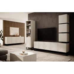 Szafka RTV Asha 200 cm - nowoczesny design kaszmir Szafka RTV Asha 200 cm - nowoczesny design kaszmir