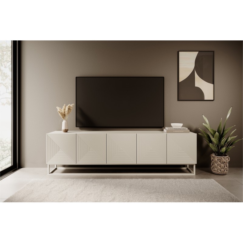 Szafka RTV Asha 200 cm - Elegancja i funkcjonalność Szafka RTV Asha 200 cm - Elegancja i funkcjonalność