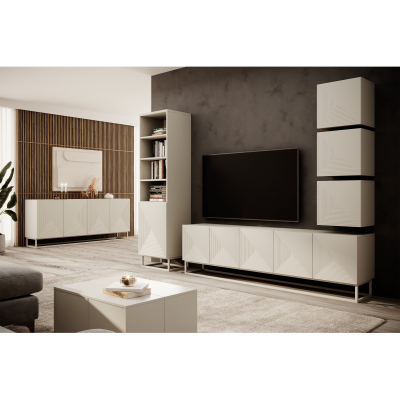 Szafka RTV Asha 200 cm - Elegancja i funkcjonalność Szafka RTV Asha 200 cm - Elegancja i funkcjonalność