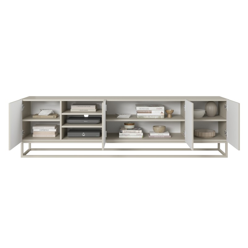 Szafka RTV Asha 200 cm - nowoczesny design i funkcjonalność Szafka RTV Asha 200 cm - nowoczesny design i funkcjonalność