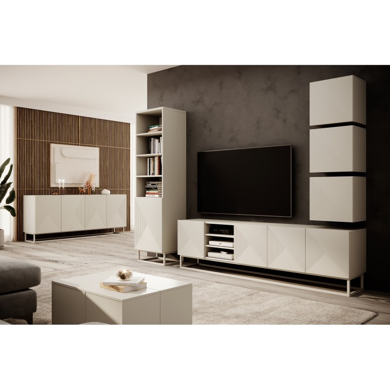 Szafka RTV Asha 200 cm - nowoczesny design i funkcjonalność Szafka RTV Asha 200 cm - nowoczesny design i funkcjonalność