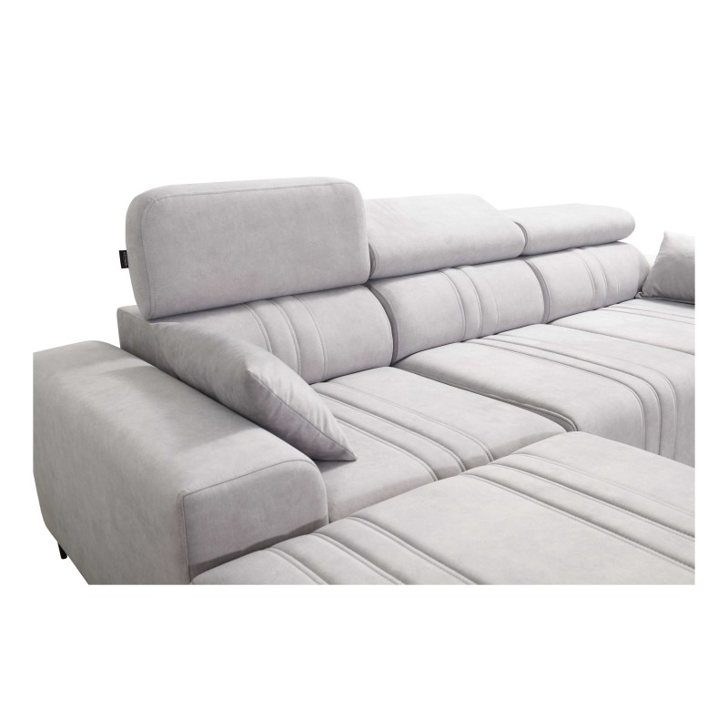 Elegant Verona I Corner Sofa with Sleeping Function - Velvet, Vena 14 | Your Perfect Furniture Elegant Verona I Corner Sofa with Sleeping Function - Velvet, Vena 14 | Your Perfect Furniture