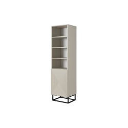 Regał Asha 50 cm na metalowych nogach - kaszmir