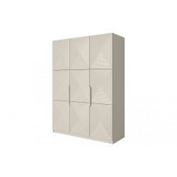 Szafa Asha 150 cm z metalowymi uchwytami - kaszmir
