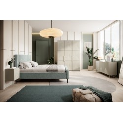 Szafa Asha 150 cm z metalowymi uchwytami - kaszmir Szafa Asha 150 cm z metalowymi uchwytami - kaszmir