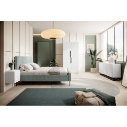 Szafa Asha 100 cm - biały mat, metalowe uchwyty Szafa Asha 100 cm - biały mat, metalowe uchwyty