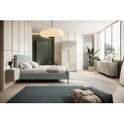 Szafa Asha 100 cm z ryflowanym frontem - elegancja i Szafa Asha 100 cm z ryflowanym frontem - elegancja i