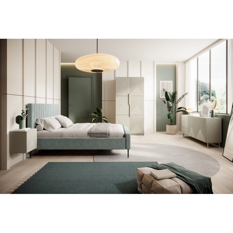 Szafa Asha 100 cm z ryflowanym frontem - elegancja i Szafa Asha 100 cm z ryflowanym frontem - elegancja i