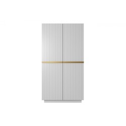 Szafa Nicole 100 cm - biały mat, złote uchwyty Szafa Nicole 100 cm - biały mat, złote uchwyty