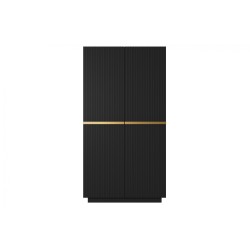 Szafa Nicole 100 cm - czarny mat, złote uchwyty Szafa Nicole 100 cm - czarny mat, złote uchwyty