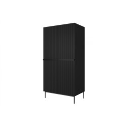 Szafa Nicole 100 cm - czarny mat, nowoczesny design