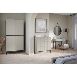Szafa Nicole 100 cm - kaszmir, czarne nóżki Szafa Nicole 100 cm - kaszmir, czarne nóżki