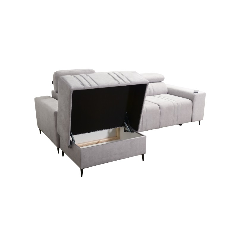 Elegant Verona I Corner Sofa with Sleeping Function - Velvet, Vena 14 | Your Perfect Furniture Elegant Verona I Corner Sofa with Sleeping Function - Velvet, Vena 14 | Your Perfect Furniture