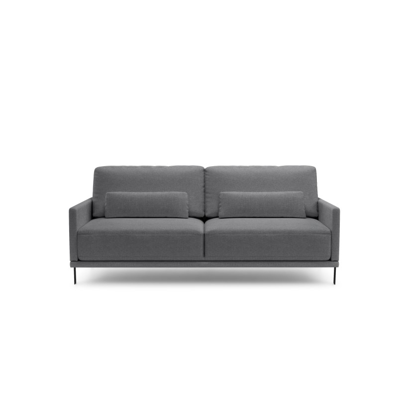 Kanapa z funkcją spania Meloria - szara tkanina Uni 8008