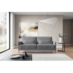 Kanapa z funkcją spania Meloria - szara tkanina Uni 8008