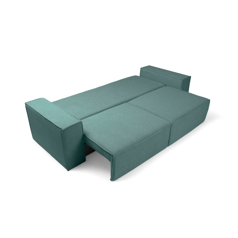 Kanapa z funkcją spania Flabio - zielona plecionka Gemma 75