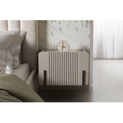 Szafka nocna Malmi 45 cm wisząca z szufladą - kaszmir / crema bianca / czarny Szafka nocna Malmi 45 cm wisząca z szufladą - kaszmir / crema bianca / czarny